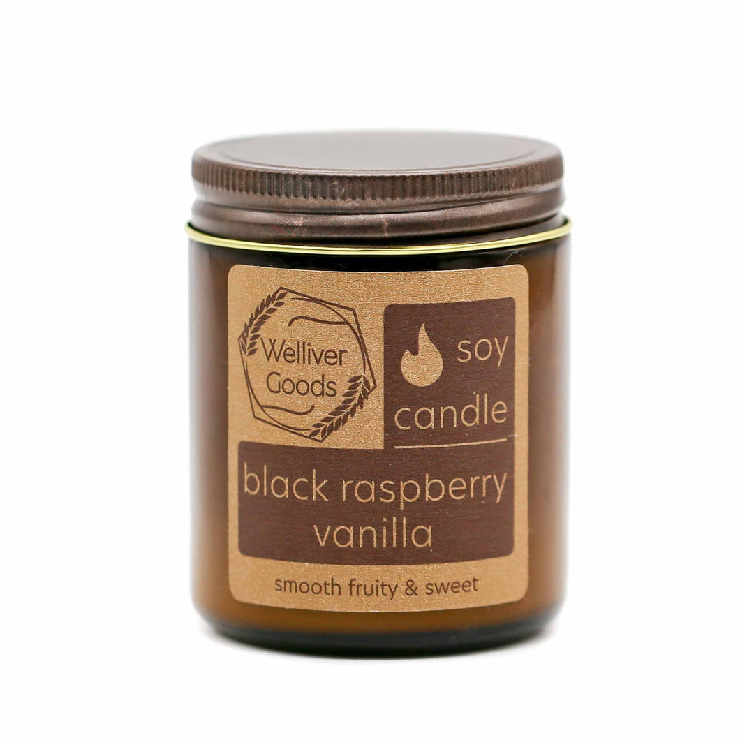 black raspberry vanilla candle