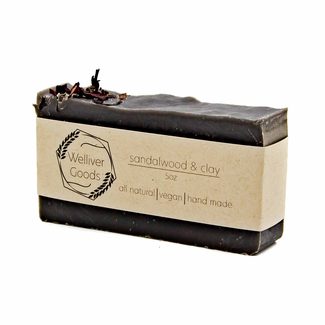 sandalwood & clay bar soap