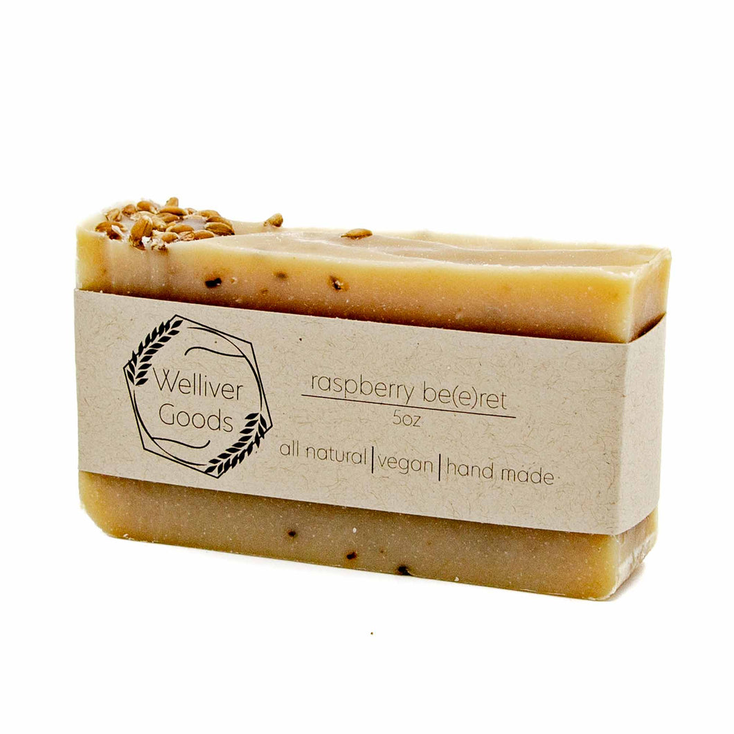 raspberry be(e)ret bar soap